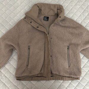 Vuori Taupe Sherpa Jacket